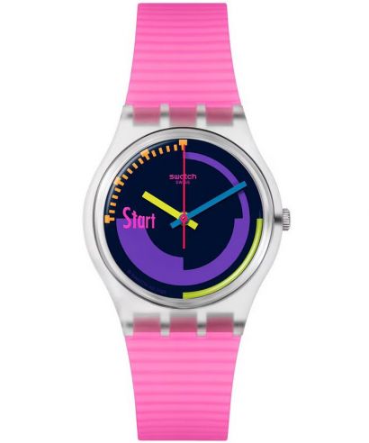 Hodinky unisex Swatch Neon Pink Podium