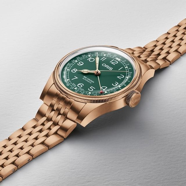 Hodinky pánske Oris Big Crown Pointer Date Bronze