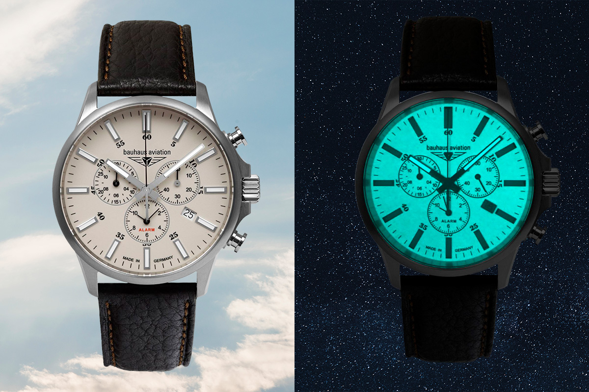 Najdôležitejšie hodinky Bauhaus Aviation s chronografom 2880M-5