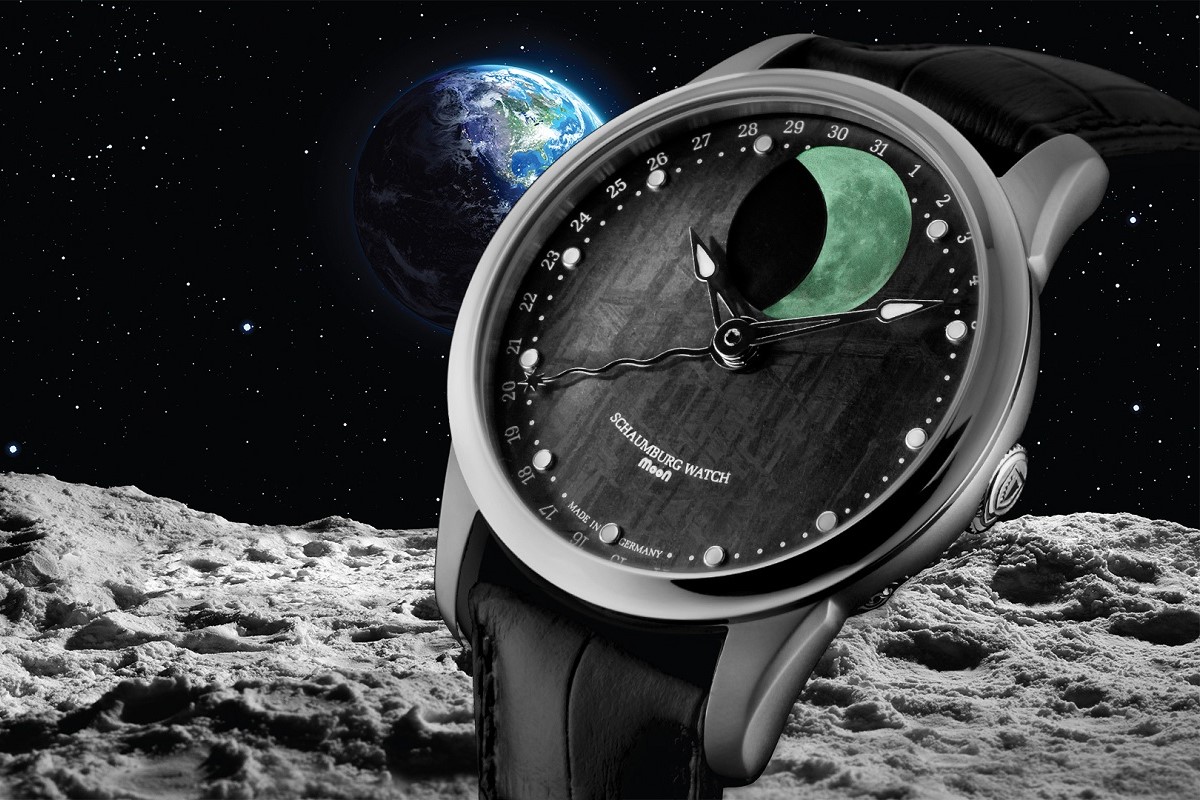 Schaumburg MooN Meteorite pánske hodinky s fázami mesiaca