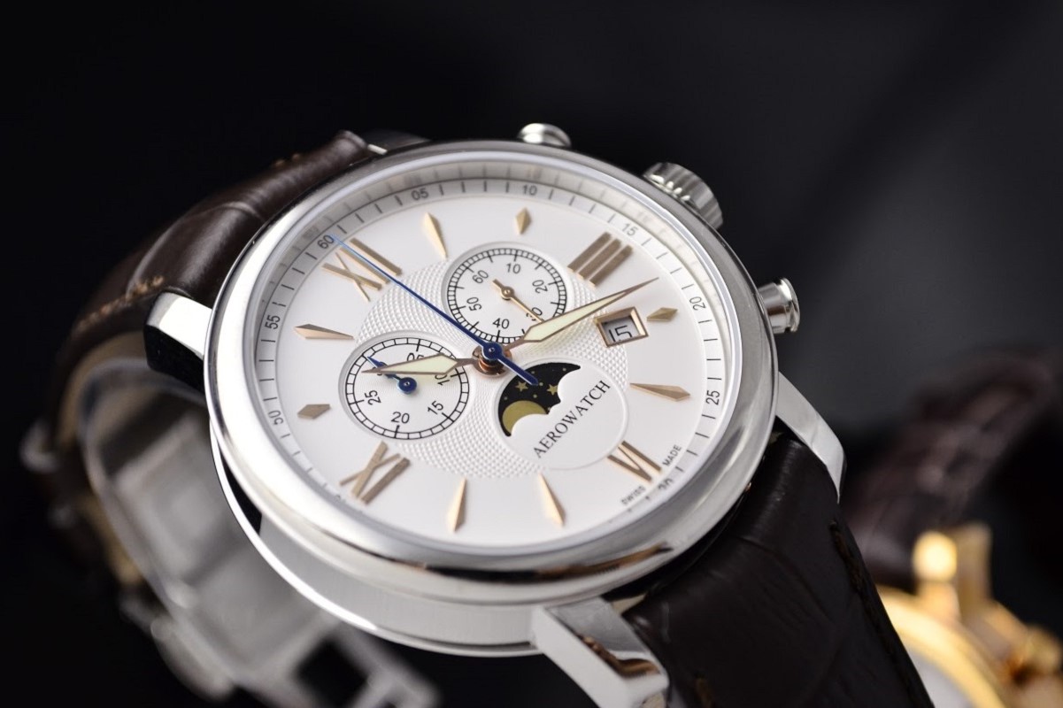 Pánske hodinky Aerowatch s fázami mesiaca