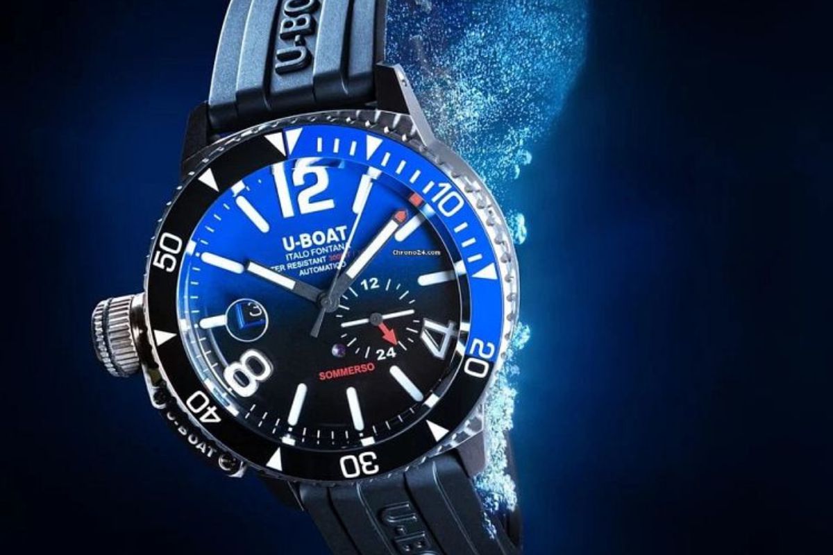 Pánske hodinky U-BOAT Sommerso Ceramic Blue