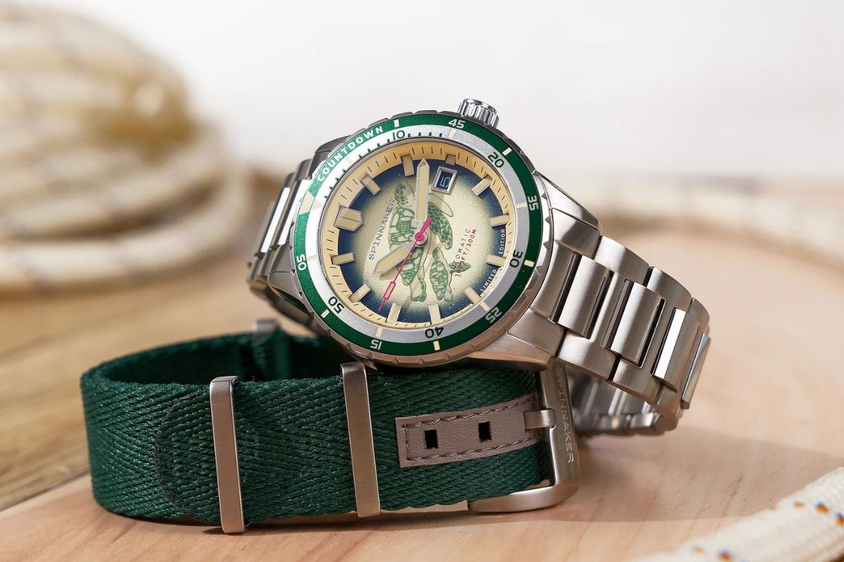 Spinnaker Hass Automatic MCS Limited Edition Turtle Green