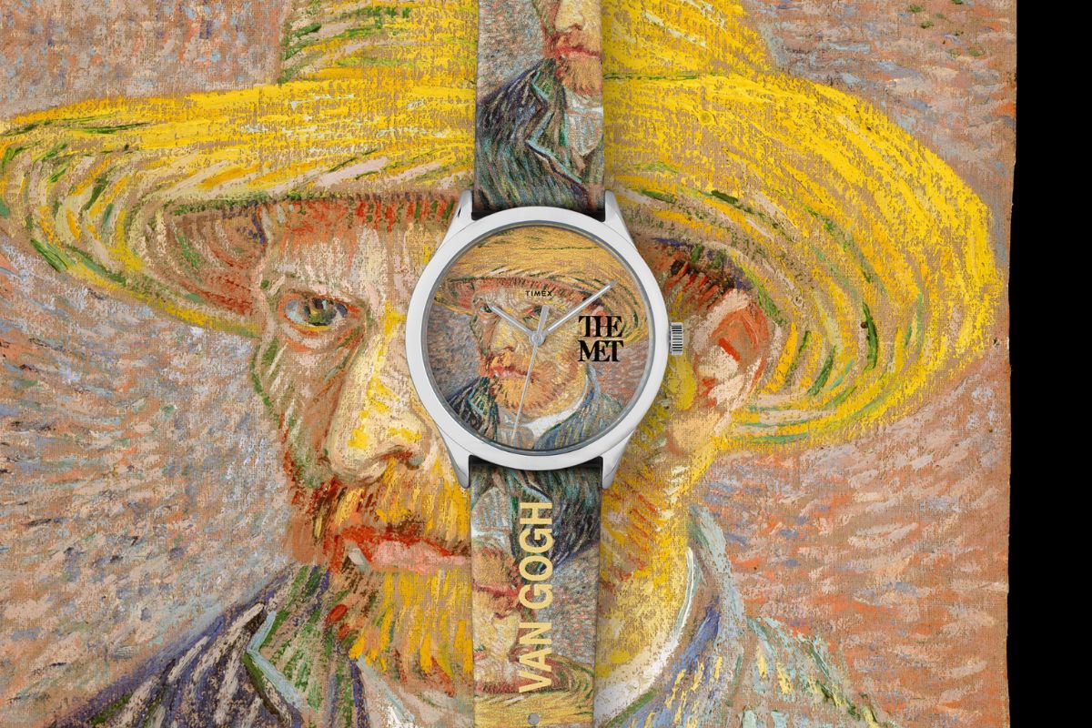 Timex Modern Easy Reader 40mm Autoportrét so slameným klobúkom od Van Gogha