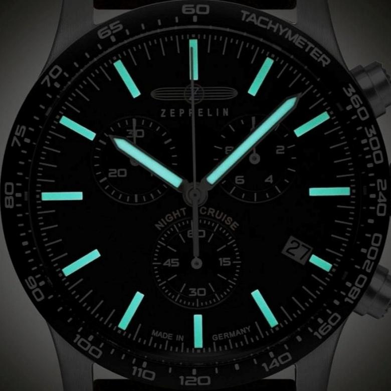 Zegarek Zeppelin 7296-2 - technológia Super-LumiNova