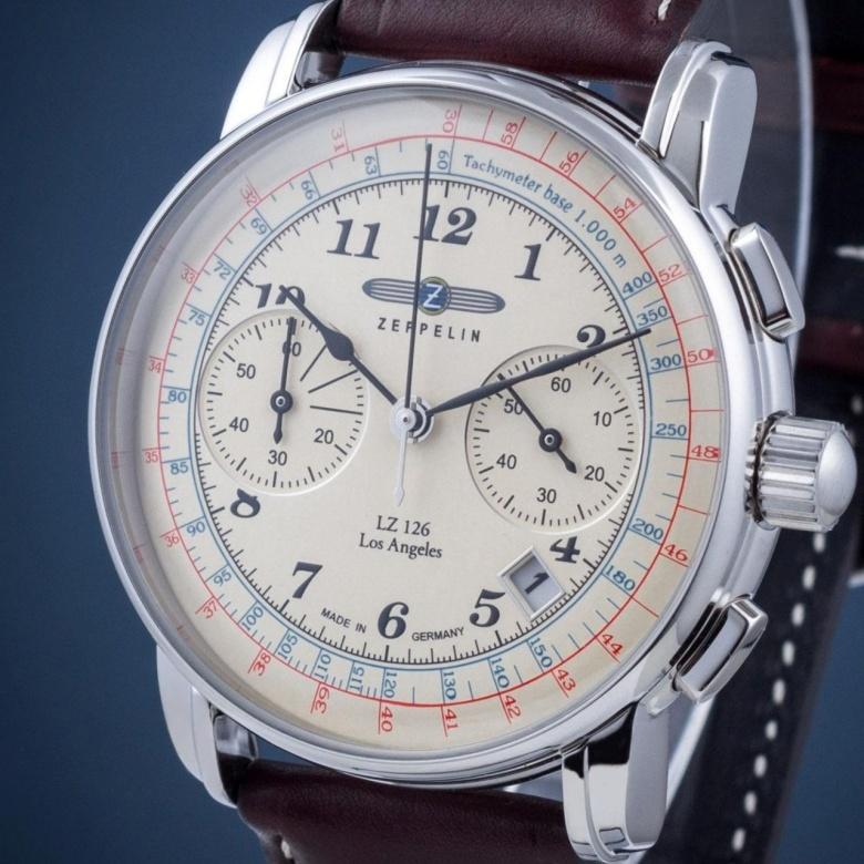 Zegarek Zeppelin 7614-5 - Tarcza