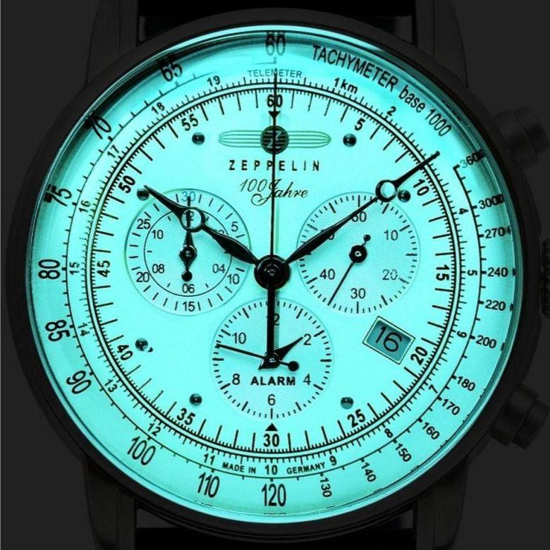 Zegarek Zeppelin 8680-3 - technológia Super-LumiNova