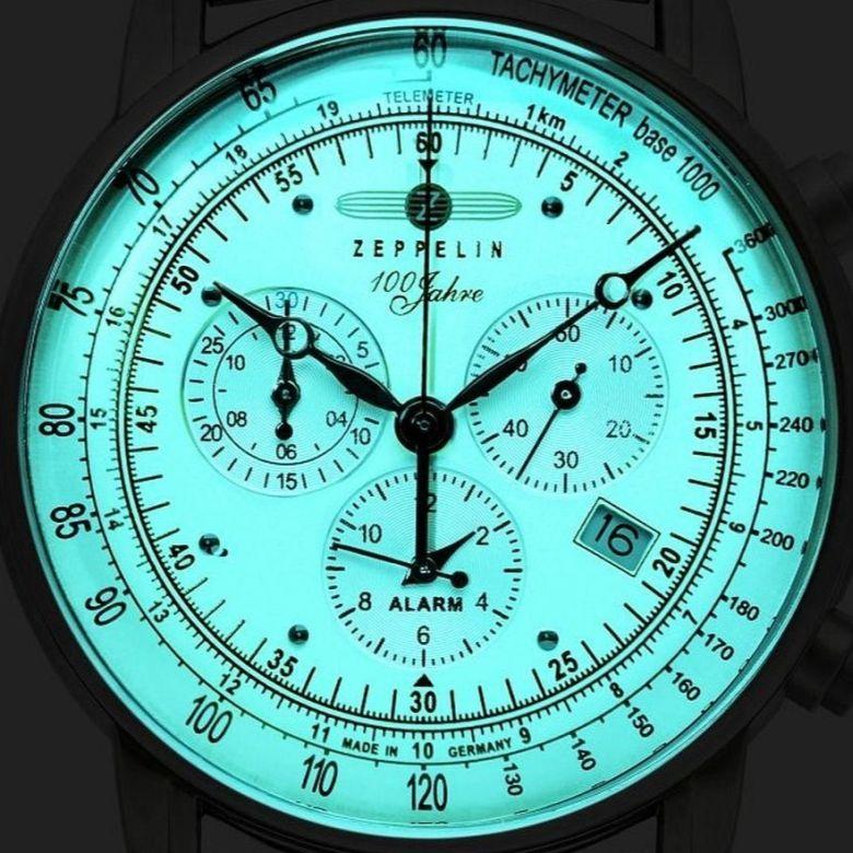 Zegarek Zeppelin 8680M-3 - technológia Super-LumiNova