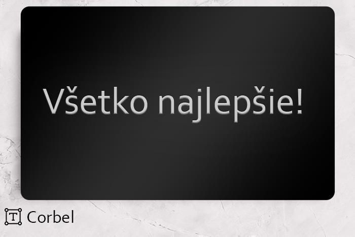 Gravírovanie na tanieri Corbel